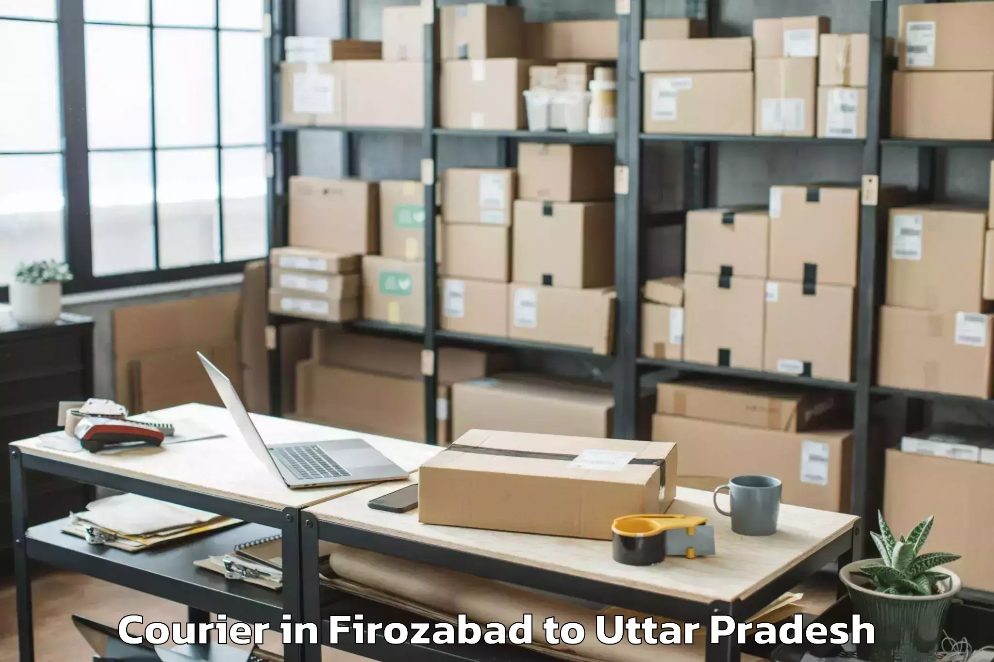 Book Firozabad to Nichlaul Courier Online